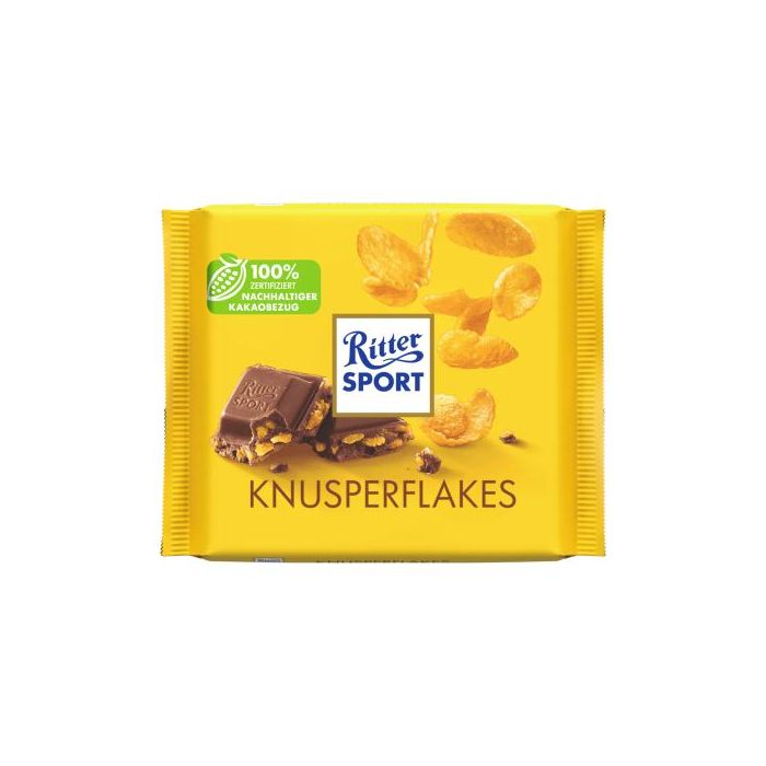 Rittersport Knusperflakes 100 g - Superette allemande