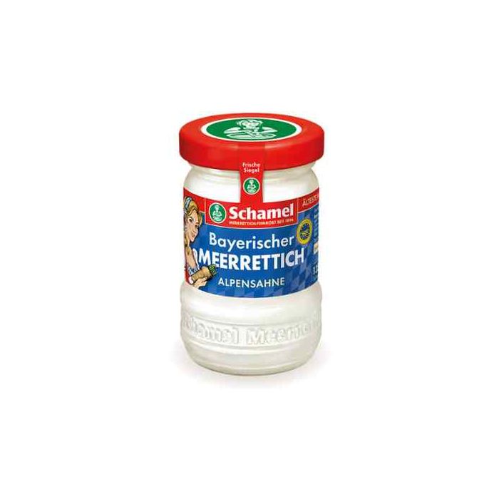 Schamel Bayerischer Meerrettich Alpensahne 135 g - Superette allemande