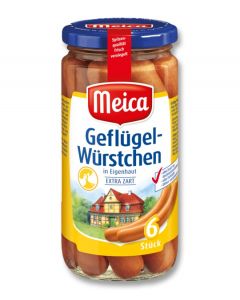 Meica Geflügelwürstchen 6 Stück, 180 g