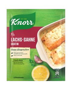 Knorr Lachs Sahne Gratin