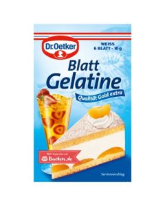 Dr. Oetker Blattgelatine weiß 6 Stück