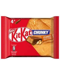 Kitkat Chunky Peanut Butter Schokoriegel mit Erdnusscreme 4x 42g