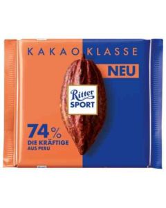 Ritter Sport Kakao Klasse 74% Die Kräftige 100 g
