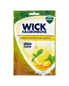 Wick Zitrone & Menthol ohne Zucker 72 g